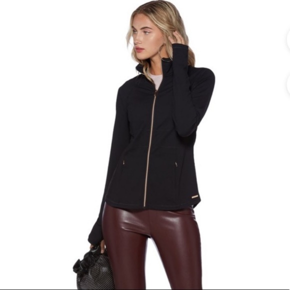 avec les filles // black zip performance jacket - Picture 7 of 7